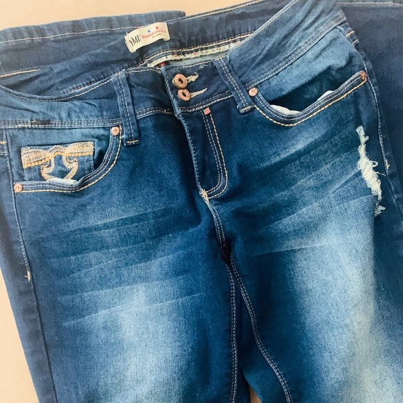 🇺🇸 YMI size 9 straight leg dark jeans - Picture 7 of 10